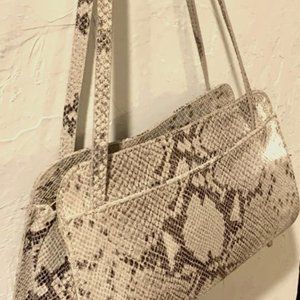 Handmade Italian leather snakeskin bag by Divina Firenze
